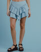 WEST OF MELRSOE Denim Tiered Yoke Womens Skirt image number 2