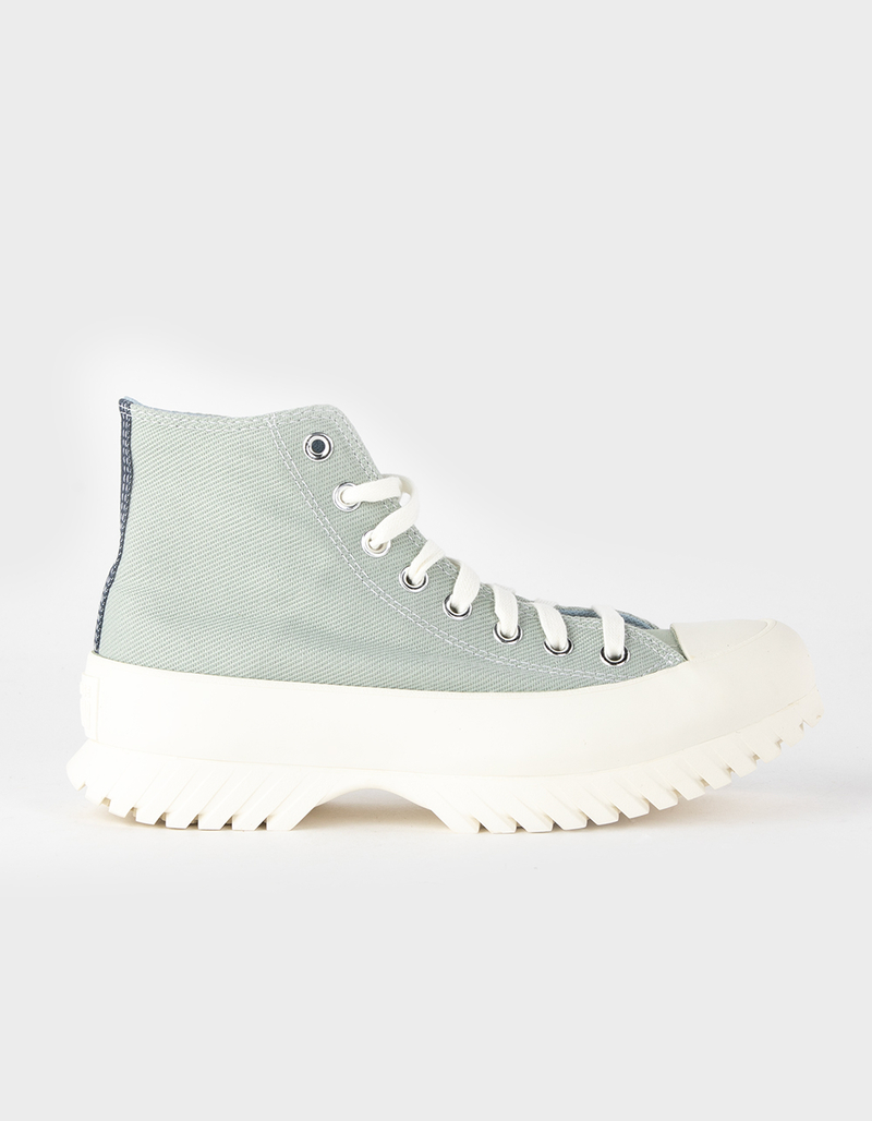 CONVERSE Chuck Taylor All Star Lugged 2.0 Platform Denim Womens High Top Shoes image number 1