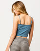 DESTINED Square Neck Blue Womens Tank Top image number 3