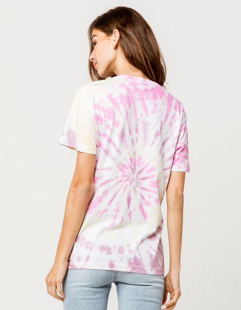 FULL TILT Tie Dye Womens Boyfriend Tee image number 2