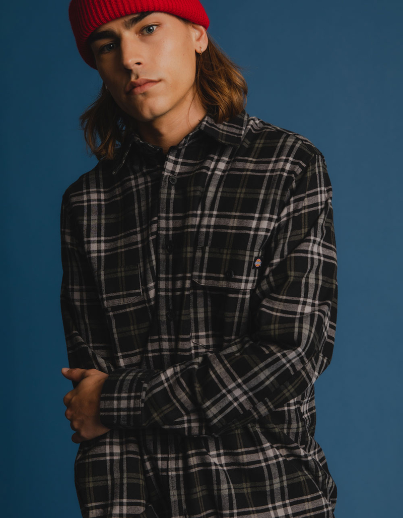 DICKIES Mens Flannel Shirt image number 3