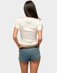 EDIKTED Aurora Satin Effect Ruffle Top image number 3
