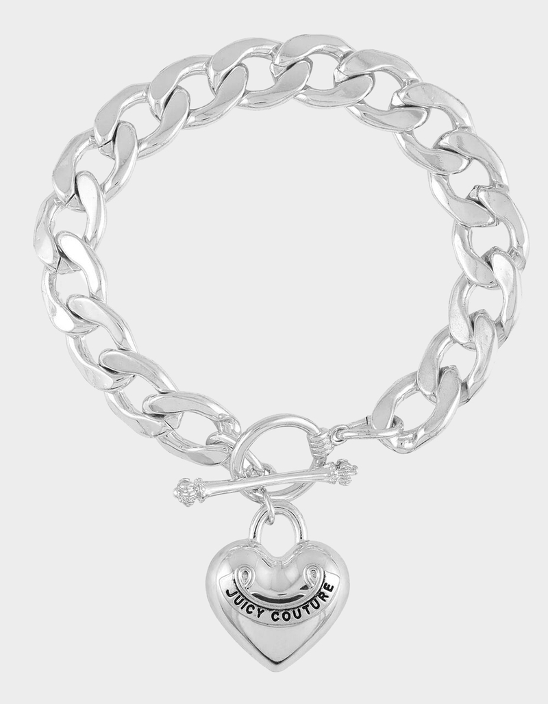 JUICY COUTURE Chain Heart Pendant Bracelet image number 0