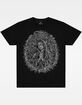 LA FAMILIA Mother Mary Rhinestone Mens Heavyweight Boxy Tee image number 2