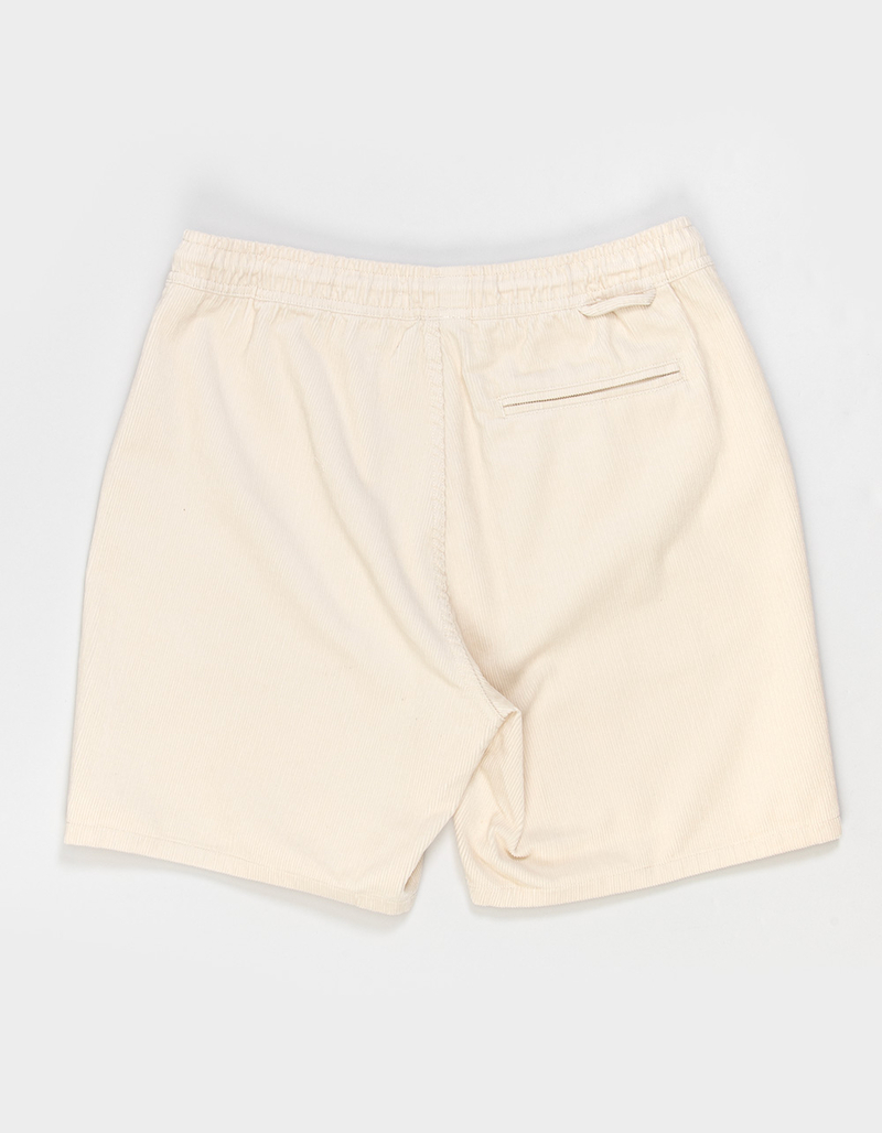 BRIXTON Leon Mens Elastic Waist Corduroy Shorts image number 2