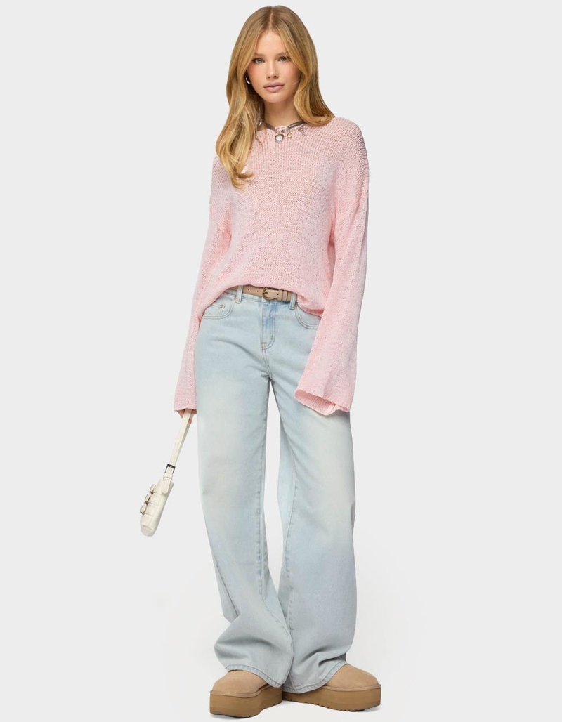 EDIKTED Drop Shoulder Light Knit Sweater image number 4