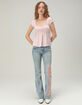 TRUE RELIGION Becca Mid Rise Arched Logo Womens Bootcut Jeans image number 1