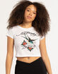 ED HARDY Swallow Bird Womens Baby Tee image number 1
