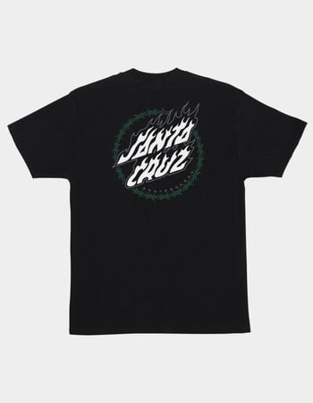 SANTA CRUZ Wire Flame Dot Mens Tee SANTA CRUZ Wire Flame Dot Mens Tee Primary Image