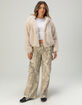 RSQ Womens Long Fur Hooded Jacket image number 6