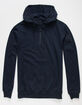 RSQ Mens Navy 1/4 Zip Hoodie image number 1