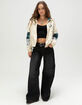 THE WILD COLLECTIVE Philadelphia Eagles Womens Track Jacket image number 4