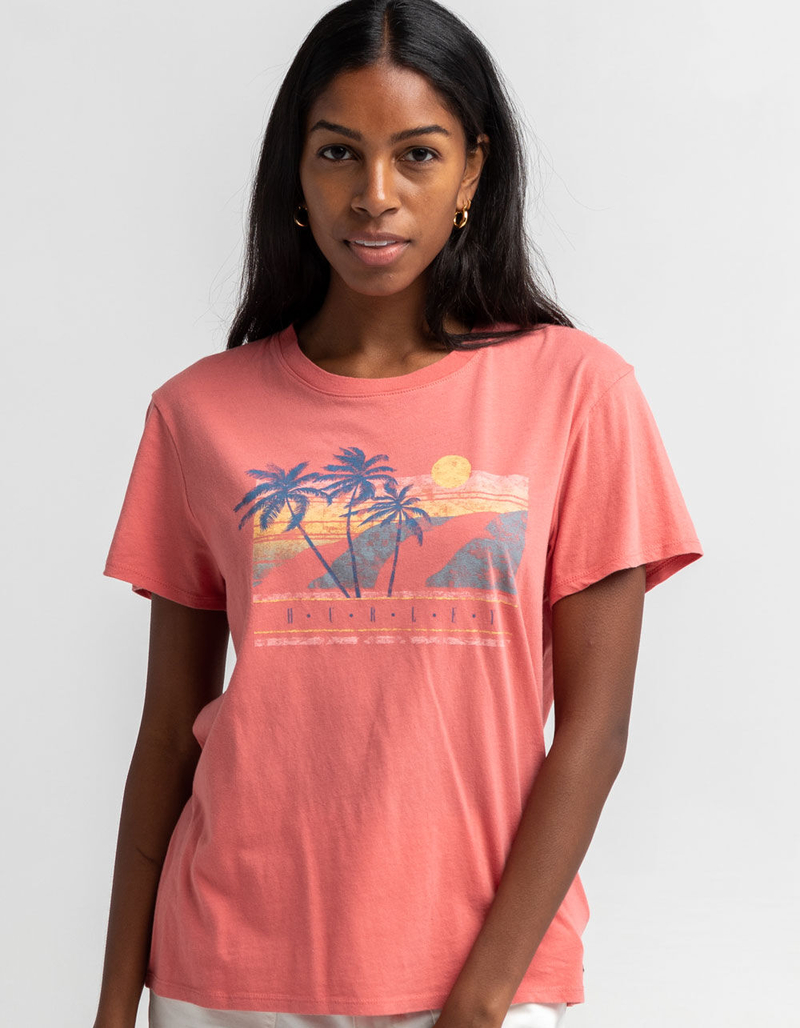 HURLEY Sapphire Womens Sun Washed Oversized Tee image number 0
