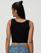 BOZZOLO Womens Lace Trim Square Neck Top image number 4