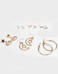 FULL TILT 6 Piece Moon & Star Earrings image number 1