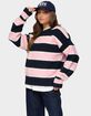 EDIKTED Conrad Striped Knit Sweater image number 2