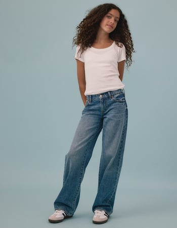 RSQ Girls Low Rise Wide Leg Jeans Primary Image