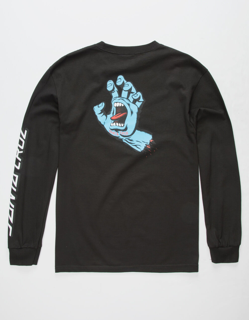 SANTA CRUZ Screaming Hand Black Mens T-Shirt image number 0