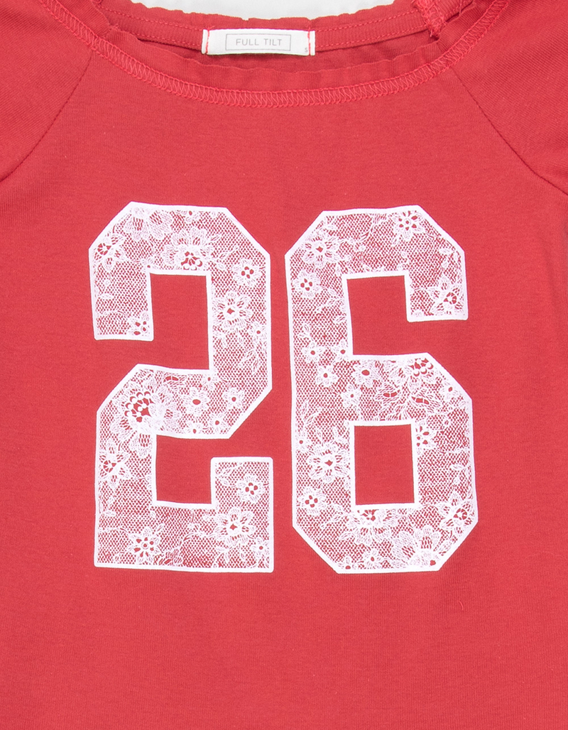 FULL TILT Lace 26 Girls Off The Shoulder Tee image number 6