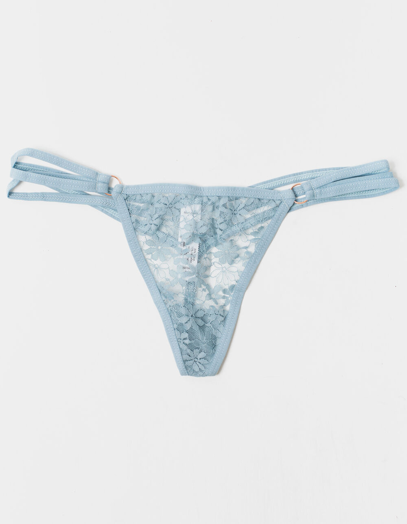 FULL TILT Strappy Side Lace Thong image number 0