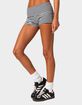 EDIKTED Striped Fold Over Shorts image number 3