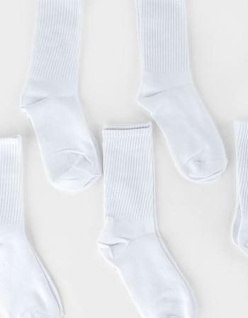 FULL TILT 5 Pack Womens Crew Socks Alternative Image