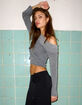NOISY MAY Lennon Womens Off The Shoulder Sweater image number 3
