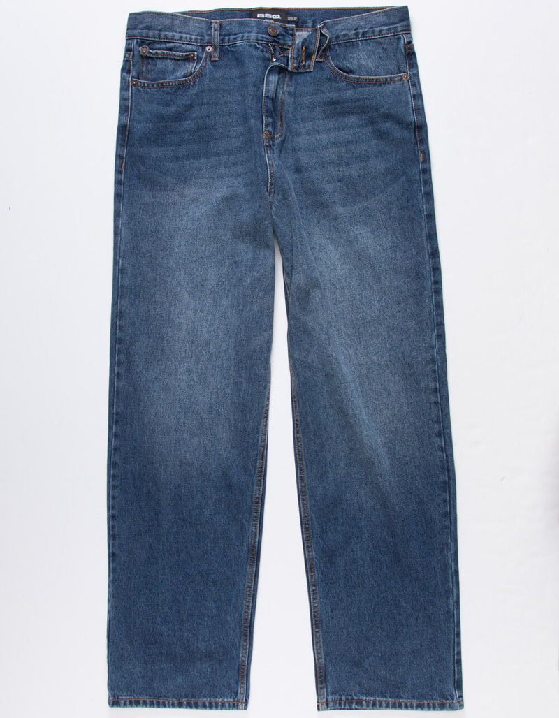 RSQ Mens Loose Skate Medium Stone Jeans image number 1