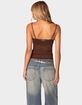 EDIKTED Elina Sheer Mesh Bra Top image number 4