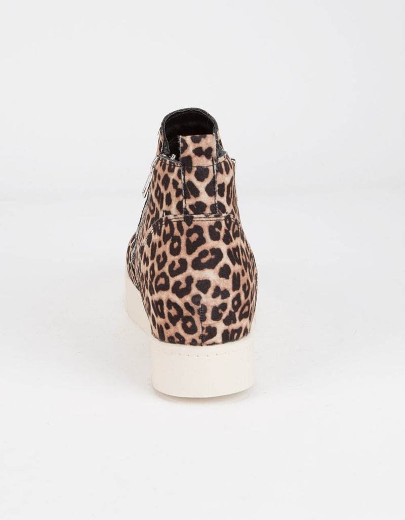 SODA Zip Platform Leopard Womens Shoes image number 3