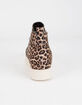 SODA Zip Platform Leopard Womens Shoes image number 4