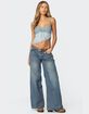 EDIKTED Ruffled Asymmetric Tank Top image number 2