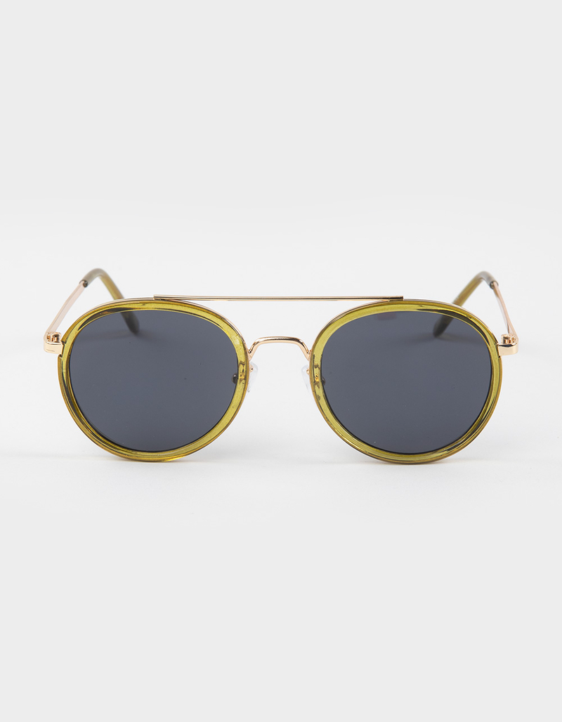 RSQ Canberra Retro Aviator Sunglasses image number 1