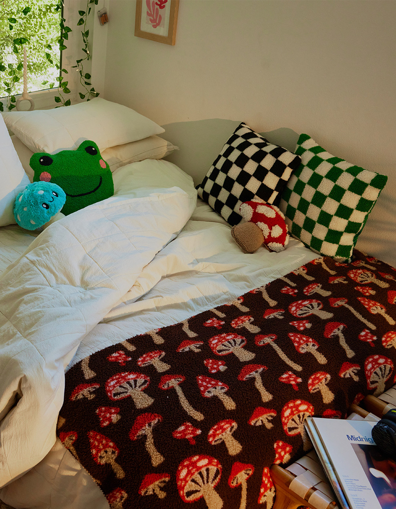 TILLYS HOME Printed Sherpa Blanket image number 2