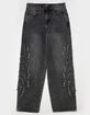 RSQ Mens Extra Baggy Applique Jeans image number 2