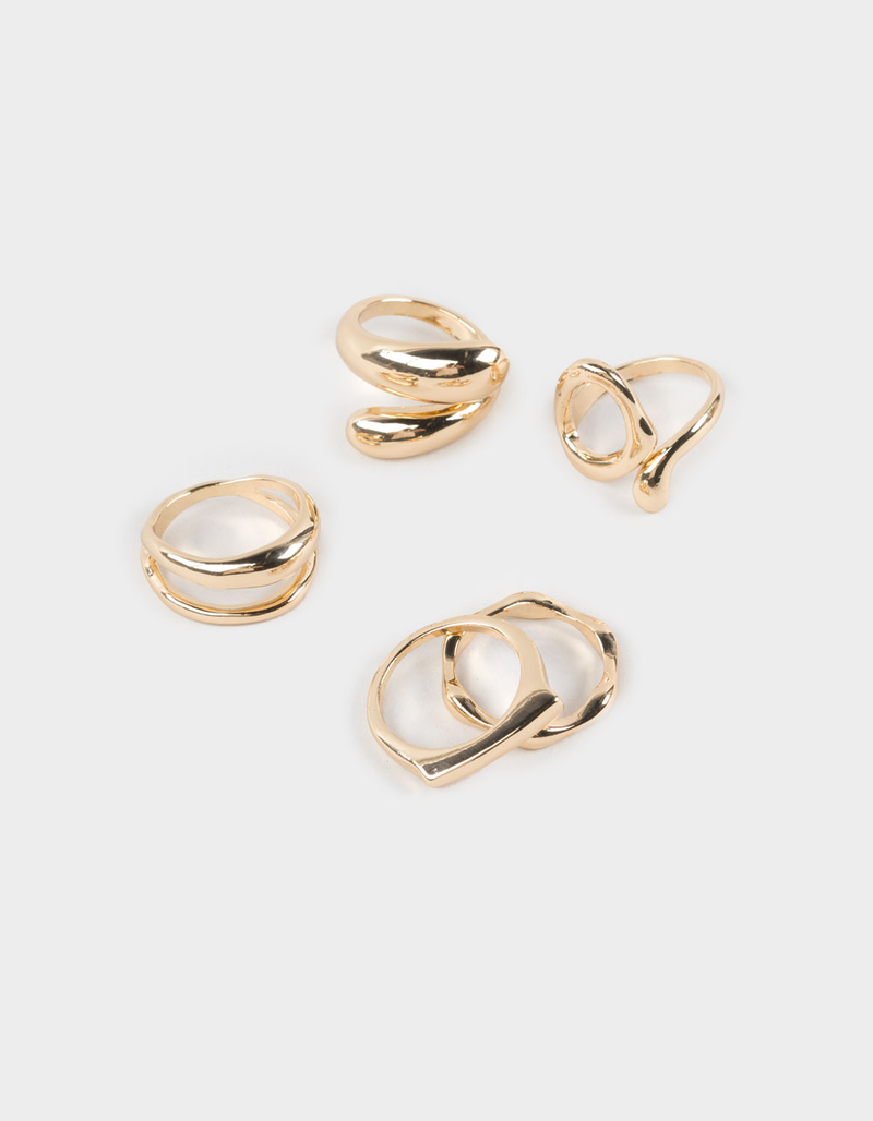 FULL TILT 5 Pack Melted Metal Rings image number 0