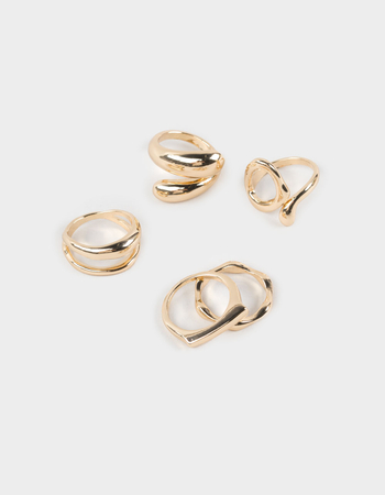 FULL TILT 5 Pack Melted Metal Rings Primary Image