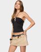 EDIKTED Carmel Bead Ruched Halter Top image number 2