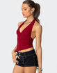 EDIKTED Rhett Asymmetric Hem Halter Top image number 3