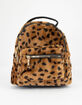 ORCHID LOVE Faux Fur Leopard Mini Backpack image number 1