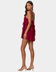 EDIKTED Dorothia Sheer Linen Look Mini Dress image number 4