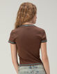 FULL TILT Rhinestone Drama Womens Baby Tee image number 4