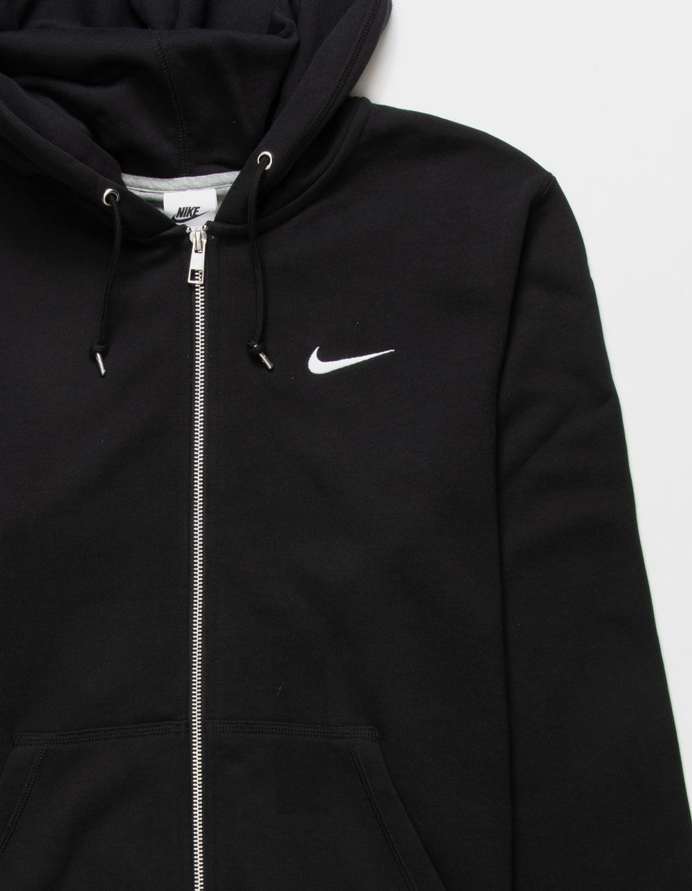 nike black hoodie mens zip up