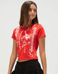 TRUE RELIGION Heritage Logo Womens Baby Tee image number 3