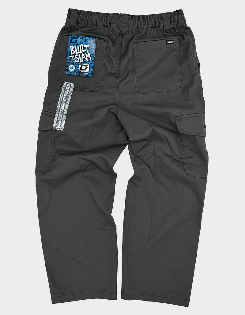GROM Ride Right Drawstring Super Baggy Boys Cargo Pants image number 1