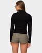 EDIKTED Saskia Fitted Ribbed Turtle Neck Top image number 3