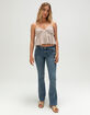 RSQ Womens Low Rise Butterfly Bootcut Jeans image number 6