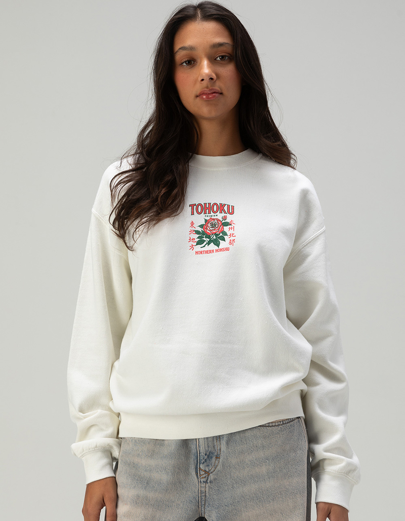 BDG Urban Outfitters Tohoku Rose Womens Crewneck Sweatshirt image number 1