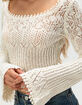 WEST OF MELROSE Open Knit Womens Sweater image number 4