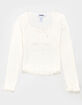RSQ Girls Texture Cinch Long Sleeve Top image number 1